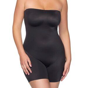 TC Fine Intimates  Strapless Mid-Thigh Shaping Bodysuit - 4167 (Black)